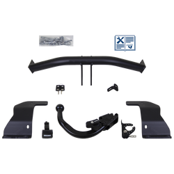 Attelage rotule démontable Brink + faisceau TowTec spécifique 13 broches