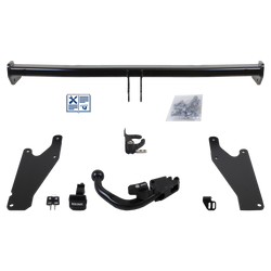 Attelage rotule démontable Brink + faisceau TowTec spécifique 13 broches
