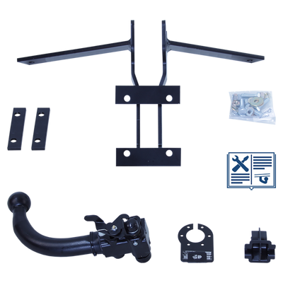 Attelage rotule démontable AUTO-HAK + faisceau TowTec spécifique 13 broches