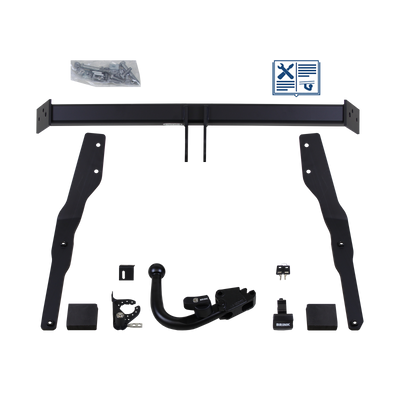 Attelage rotule démontable Brink + faisceau TowTec spécifique 13 broches