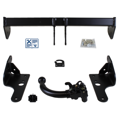Attelage rotule démontable AUTO-HAK + faisceau TowTec spécifique 13 broches