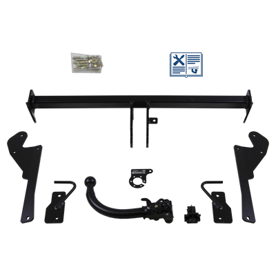 Attelage rotule démontable AUTO-HAK + faisceau TowTec spécifique 13 broches