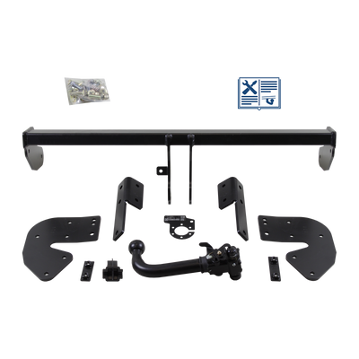 Attelage rotule démontable AUTO-HAK + faisceau TowTec spécifique 13 broches