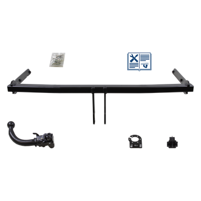 Attelage rotule démontable AUTO-HAK + faisceau TowTec spécifique 13 broches