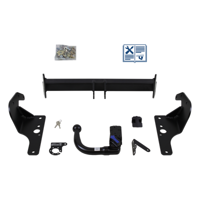 Attelage rotule démontable AUTO-HAK + faisceau TowTec spécifique 13 broches