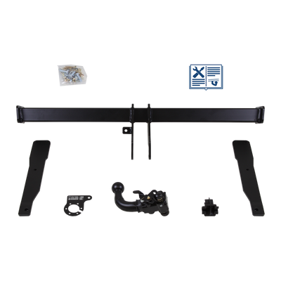 Attelage rotule démontable AUTO-HAK + faisceau TowTec spécifique 13 broches