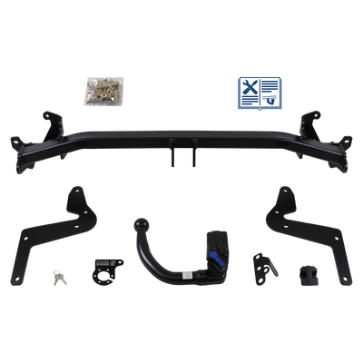 Attelage rotule démontable AUTO-HAK + faisceau TowTec spécifique 13 broches