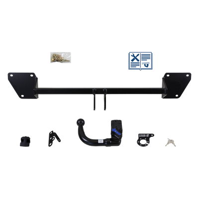 Attelage rotule démontable AUTO-HAK + faisceau TowTec spécifique 13 broches
