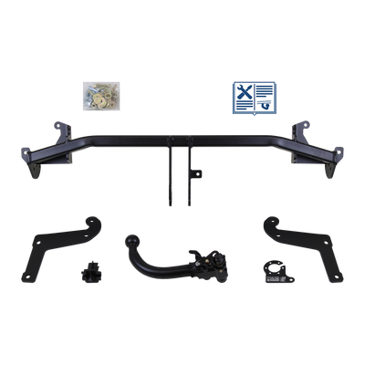 Attelage rotule démontable AUTO-HAK + faisceau TowTec spécifique 13 broches