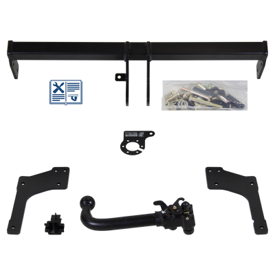 Attelage rotule démontable AUTO-HAK + faisceau TowTec spécifique 13 broches