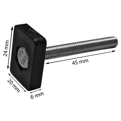 Adapter für T-Nut 20x24  für G3 Dachboxen