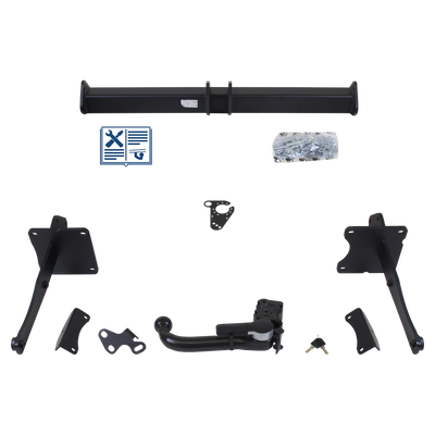 Attelage rotule démontable GDW + faisceau TowTec spécifique 13 broches