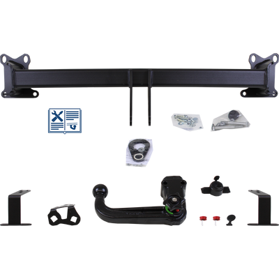 Attelage rotule démontable Westfalia + faisceau TowTec spécifique 13 broches