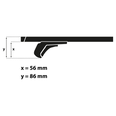 Dachträger G3 Clop airflow 110 cm