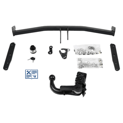 GDW Anhängerkupplung abnehmbar Kugelstange von unten gesteckt