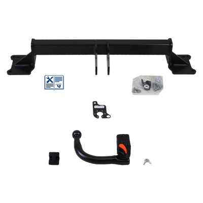 Attelage rotule démontable sans outil verticale, TowCar