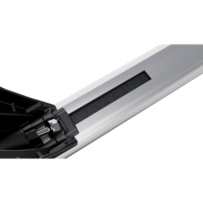 Barres De Toit Transversales Menabo Pour Volvo EX30 2023-2025 - Acier Noir, Capacité 50 Kg - Transport Coffre, Vélos, Canoë
